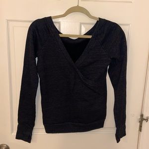 Solow v back or bv neck long sleeved sweatshirt